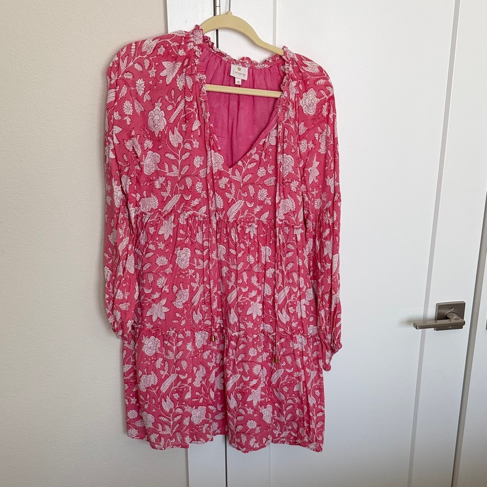 NWOT J.Marie - Floral Pink Long Sleeve Dress
